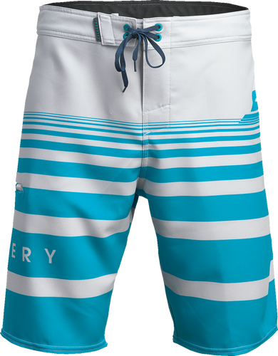 Glide Board Shorts - Gray/Aqua - US 28 - Lutzka's Garage