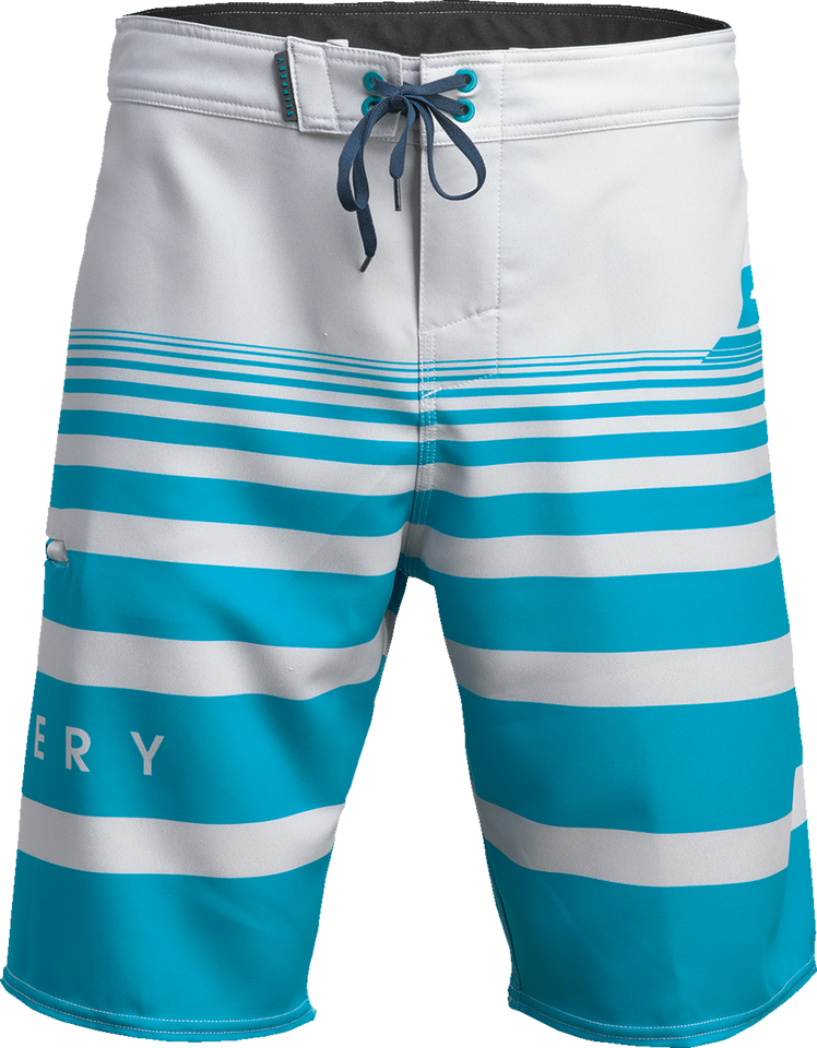 Glide Board Shorts - Gray/Aqua - US 28 - Lutzka's Garage