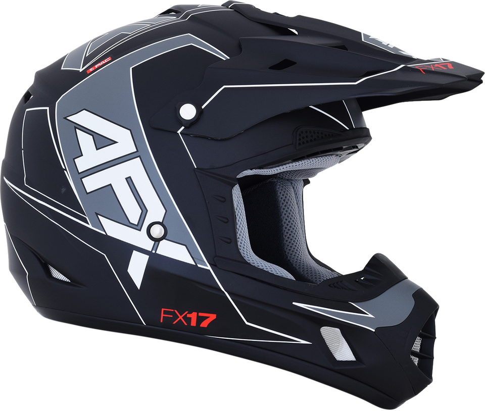 FX-17 Helmet - Aced - Matte Black/White - Small - Lutzka's Garage