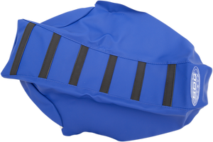 6-Ribbed Seat Cover - Black Ribs/Blue Top/Blue Sides