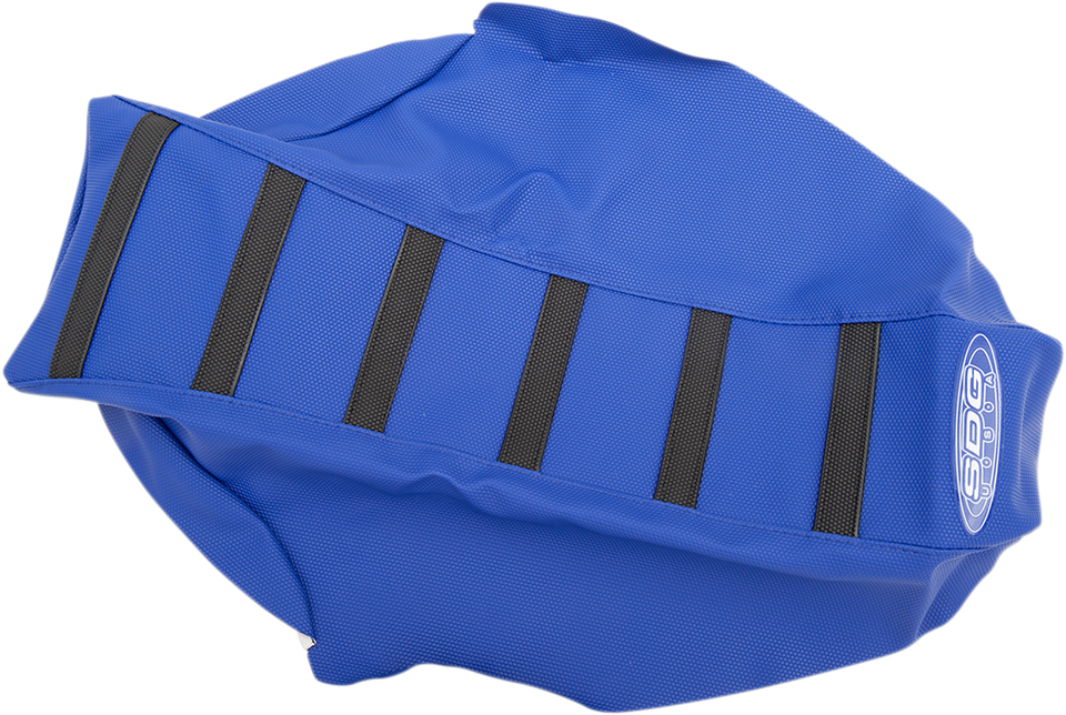 6-Ribbed Seat Cover - Black Ribs/Blue Top/Blue Sides