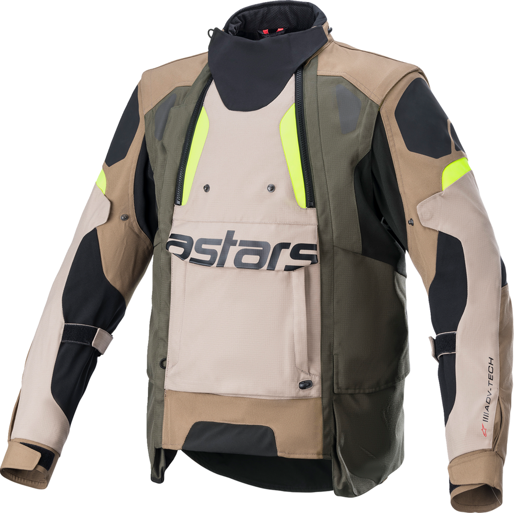 Halo Drystar® Jacket - Black/Sand/Yellow - Small - Lutzka's Garage