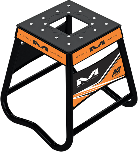 A2 Stand - Aluminum - Orange/Black - Lutzka's Garage