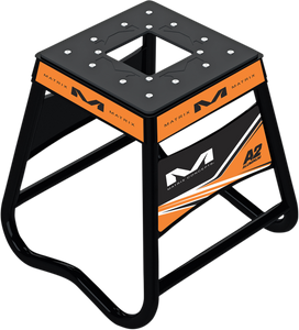 A2 Stand - Aluminum - Orange/Black - Lutzka's Garage