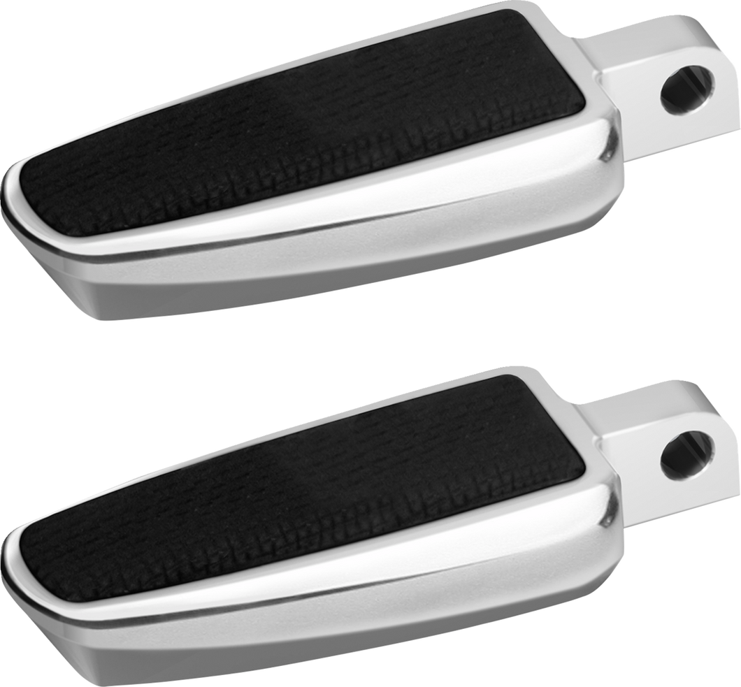 Banana Board Footpegs - Male Mount - Chrome without Rivets