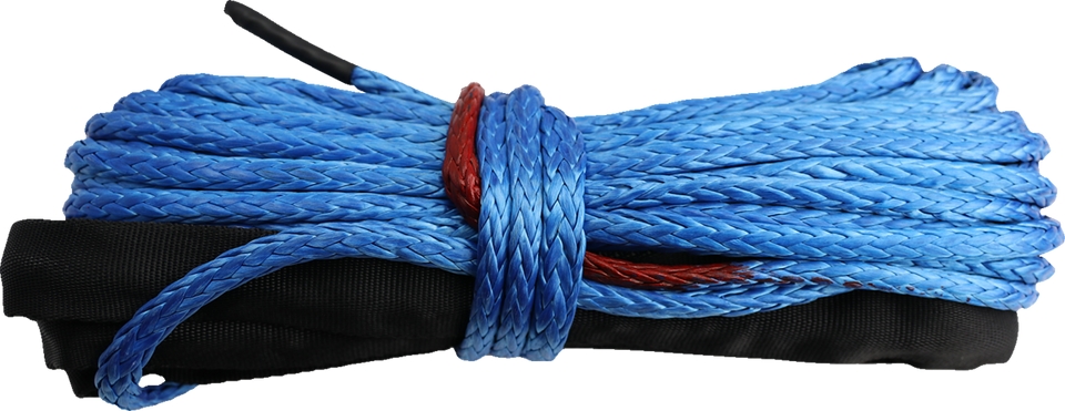 Winch Rope - Synthetic - Blue - 15/64" x 38 - Lutzka's Garage