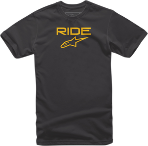 Ride 2.0 T-Shirt - Black/Yellow - Medium - Lutzka's Garage