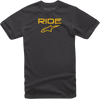 Ride 2.0 T-Shirt- Black/Yellow - XL - Lutzka's Garage