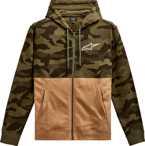 Camo Block Hoodie - Military/Sand - Medium - Lutzka's Garage