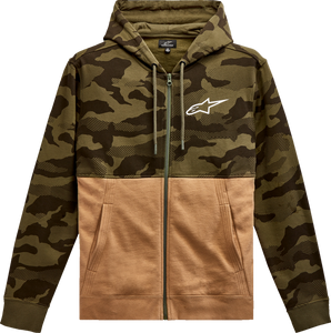 Camo Block Hoodie - Military/Sand - Medium - Lutzka's Garage