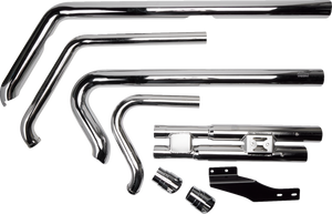 Speedster Slashdown Exhaust - 12-17 Softail