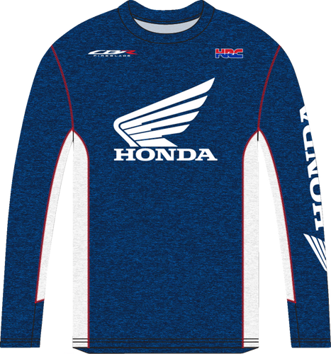 Honda HRC Long-Sleeve T-Shirt - Navy/White - Small - Lutzka's Garage