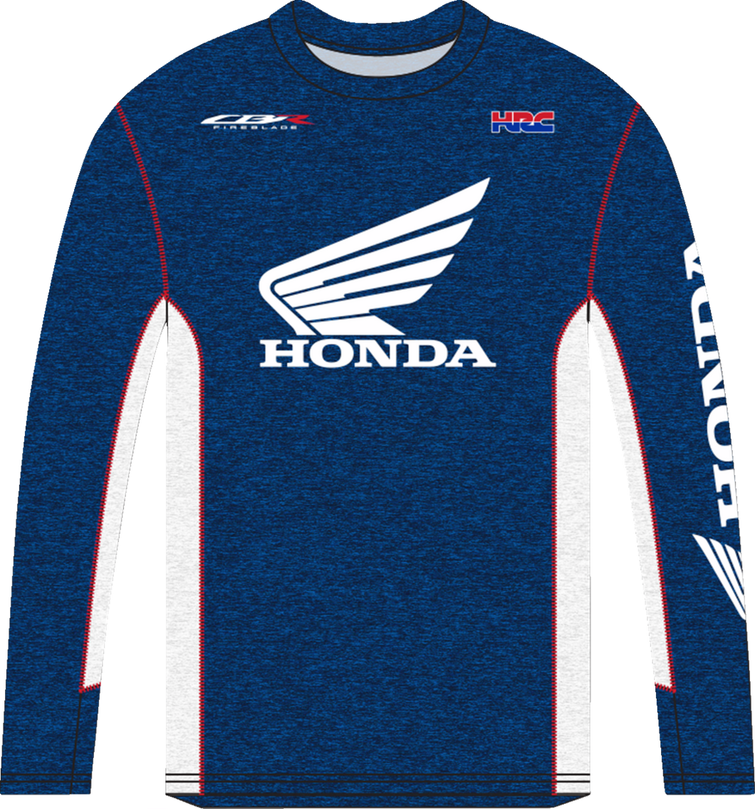 Honda HRC Long-Sleeve T-Shirt - Navy/White - Small - Lutzka's Garage