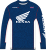 Honda HRC Long-Sleeve T-Shirt - Navy/White - Small - Lutzka's Garage