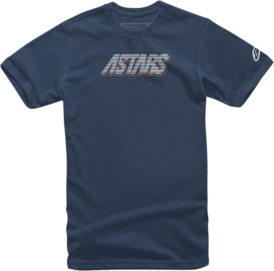 Lanes T-Shirt - Navy - Medium - Lutzka's Garage