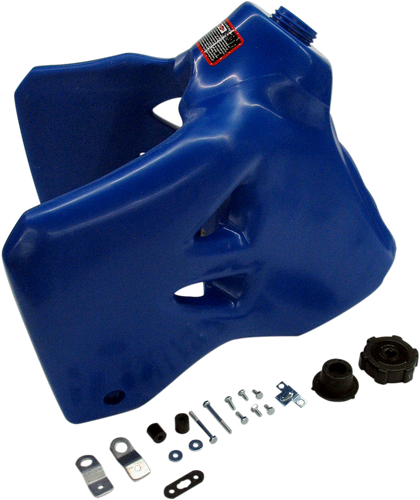 Large-Capacity Gas Tank - Blue - Kawasaki/Suzuki - 4.0 Gallon - Lutzka's Garage