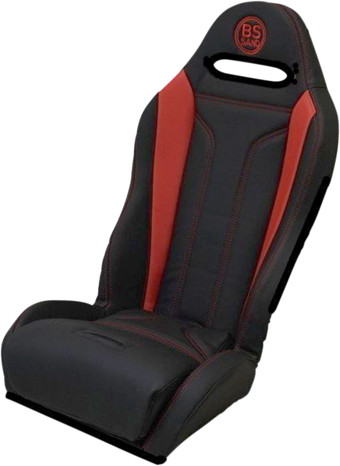 Performance Seat - Double T - Black/Red - Polaris - 12-21 - Lutzka's Garage