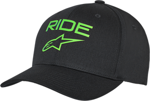 Ride Transfer Hat - Black/Green - Small/Medium - Lutzka's Garage