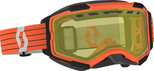 Fury Snow Cross Goggle - Orange/Gray - Yellow - Lutzka's Garage