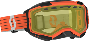 Fury Snow Cross Goggle - Orange/Gray - Yellow - Lutzka's Garage