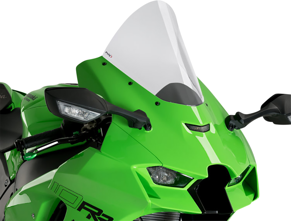 Race Windscreen - 12-1/2" - Clear - Ninja ZX-10R - Lutzka's Garage