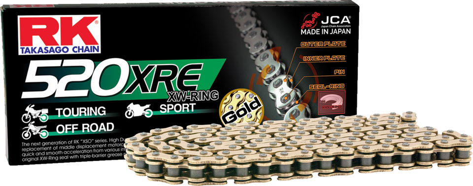 520 XRE - Connecting Link - Rivet - Gold - Lutzka's Garage