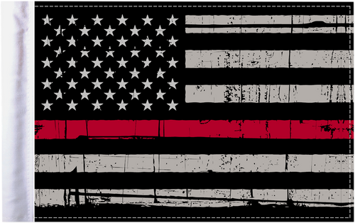 Grunge U.S.A. Flag - Red - 6