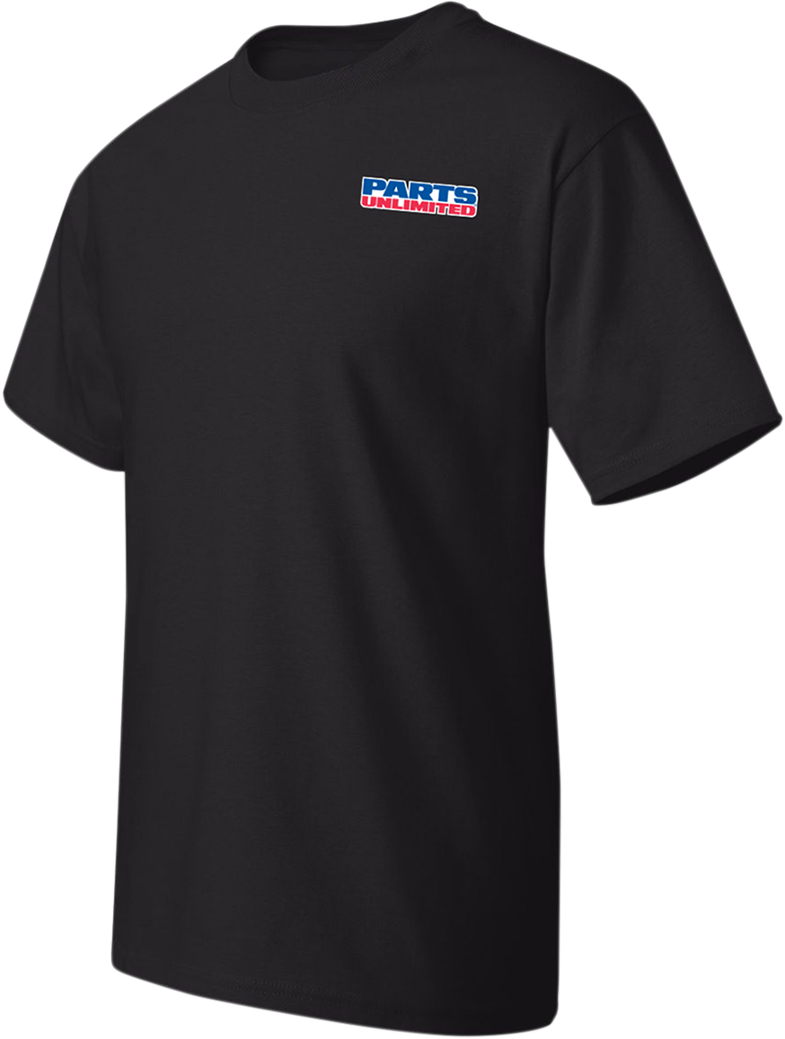 Parts Unlimited T-Shirt - Black - Small - Lutzka's Garage