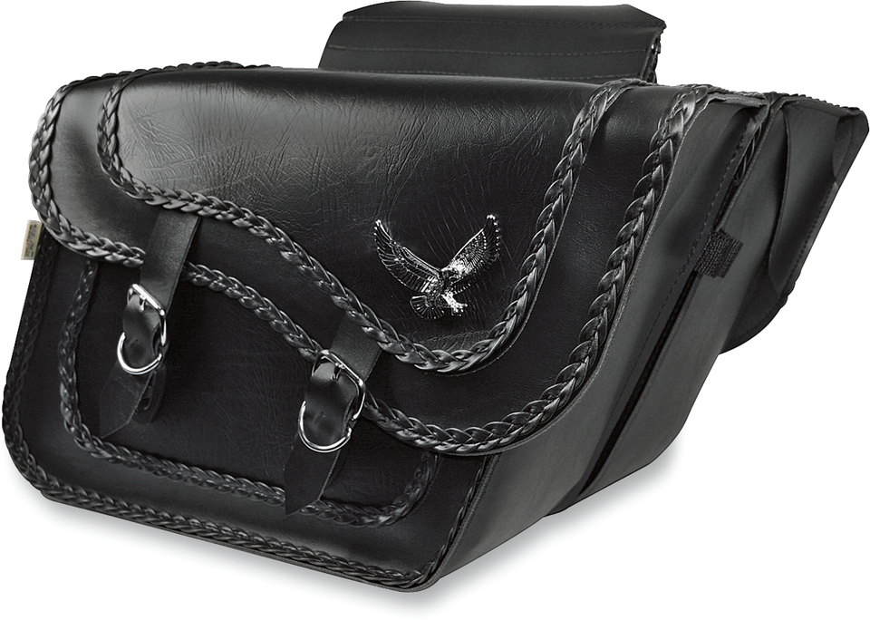 Black Magic Saddlebag - Black - Slant - Super - Lutzka's Garage