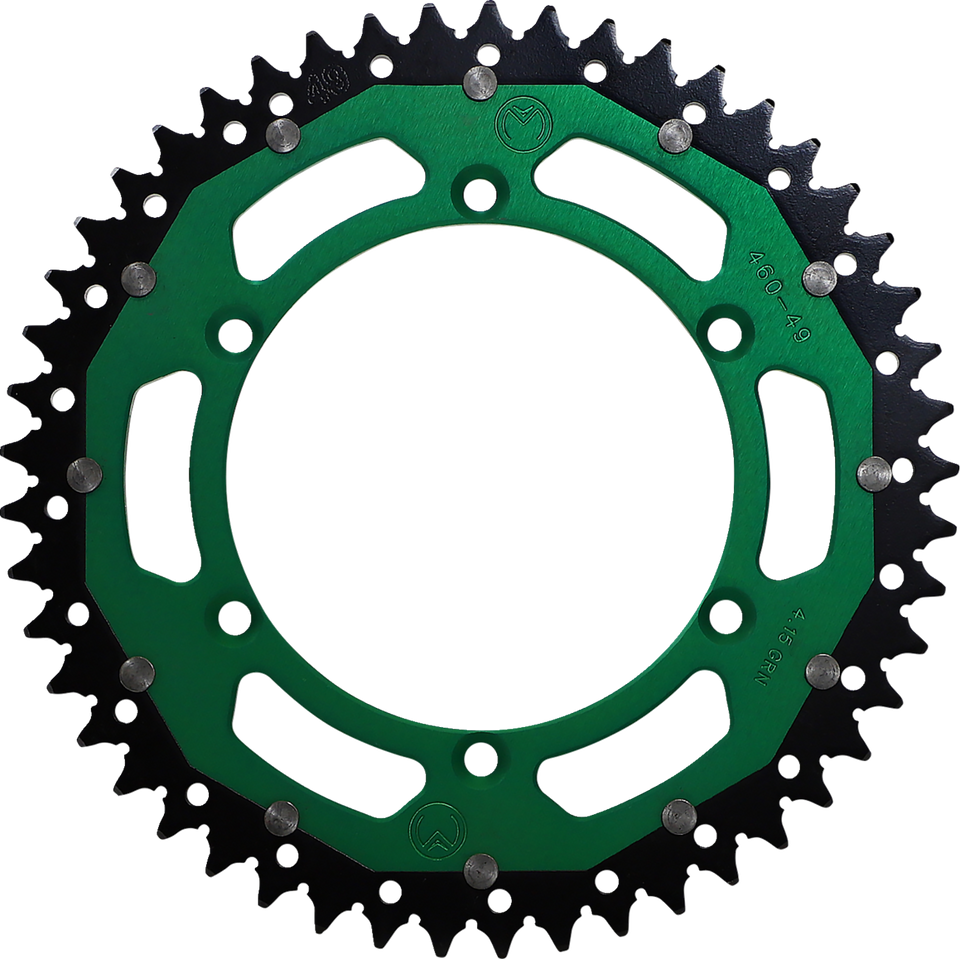 Dual Sprocket - Green - 49 Tooth - Lutzka's Garage