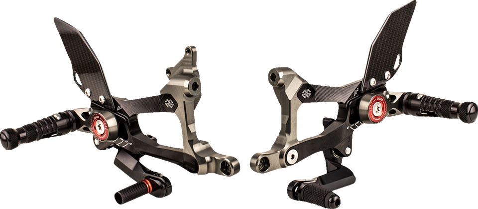 MUE2 Rearset - Black - Ducati - Lutzka's Garage