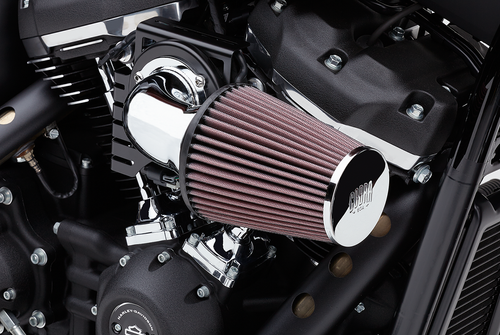 Cone Air Intake Kit - Chrome - Softail - Lutzka's Garage