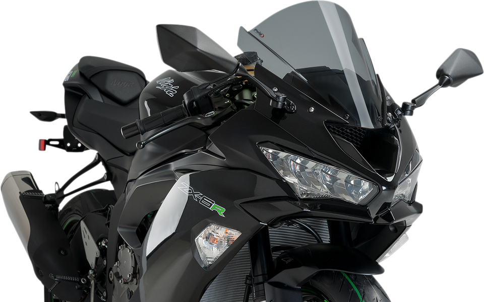 Race Windscreen - 13-3/4" - Dark Smoke - ZX-6R - Lutzka's Garage