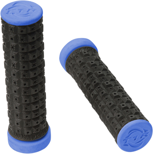 Grips - Enduro - Dual - ATV - Black/Blue - Lutzka's Garage