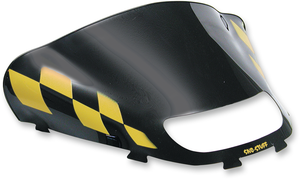 Windshield - Black/Yellow Checkered - Ski Doo