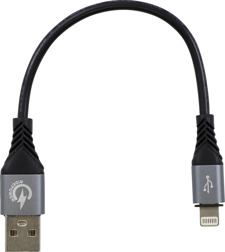 USB to Lightning Cable - Charger - Single-End - 7-1/2"