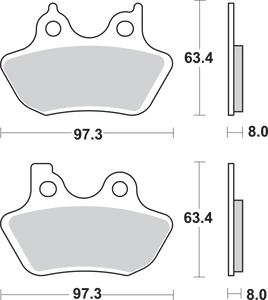 Sintered Brake Pads - Harley-Davidson