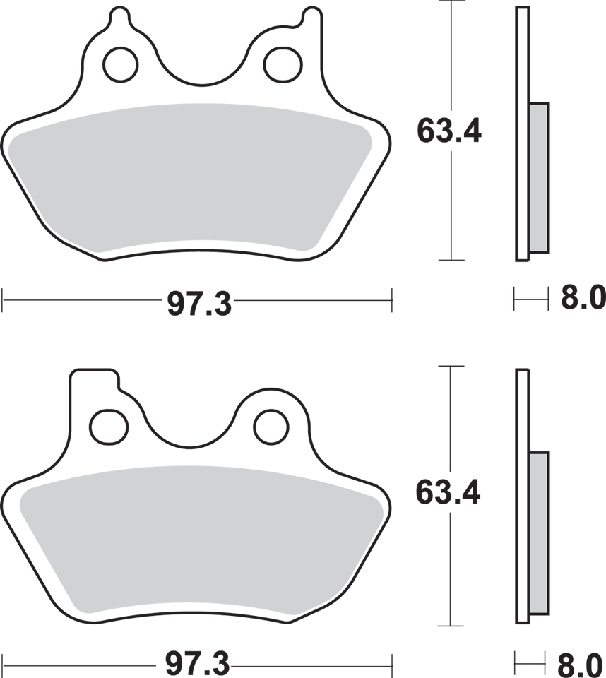 Sintered Brake Pads - Harley-Davidson