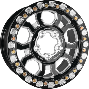 Wheel - Race Beadlock - Front/Rear - Black/Contrast Cut® - 15x7 - 5/4.5 - 5+2