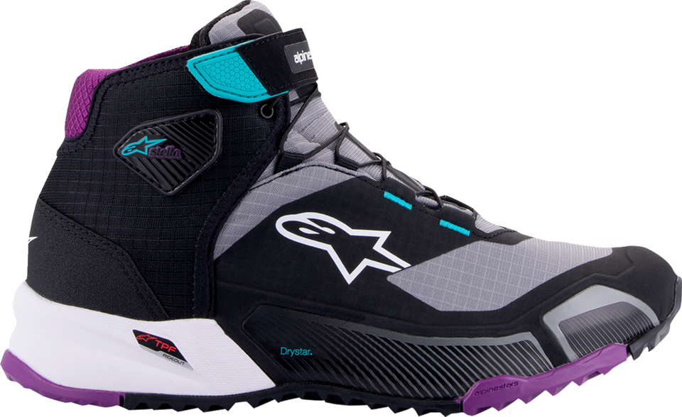 Stella CR-X Drystar® Shoes - Black/Gray/Teal/Purple - US 5.5