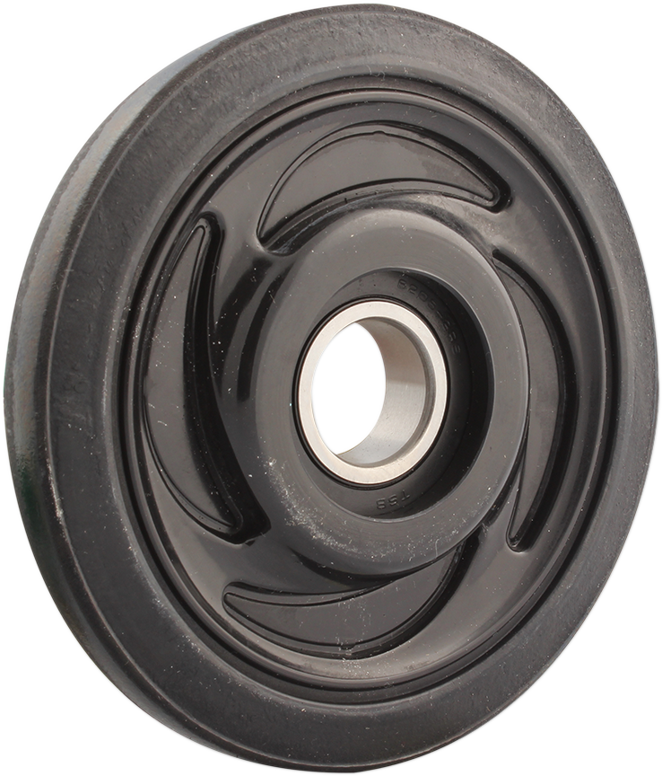 Idler Wheel with Bearing 6205-2RS - Without Insert - Black - Group 8 - 5.35" OD x 1" ID - Lutzka's Garage