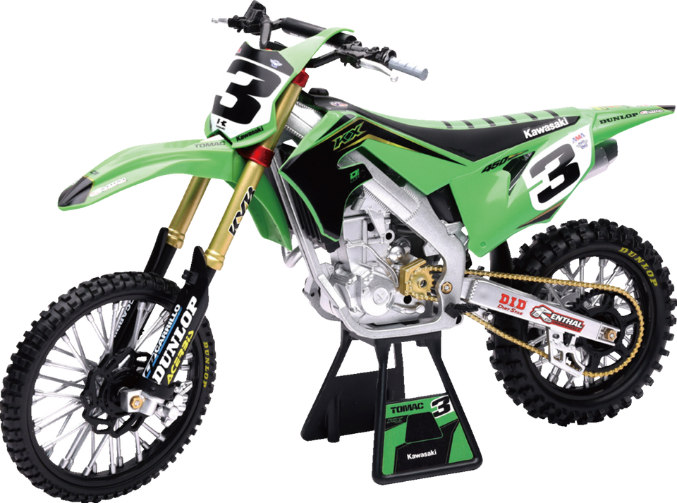 Kawasaki Race Team Bike 2019 - Eli Tomac - 1:6 Scale - Green/Black - Lutzka's Garage