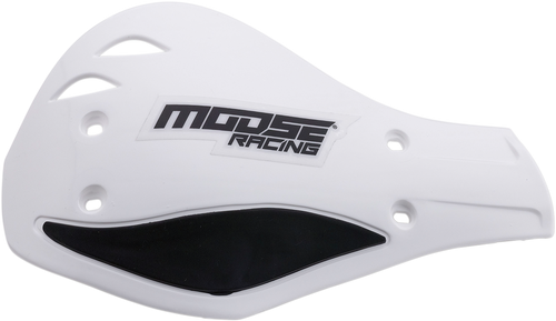 Handguards - Deflector - White/Black - Lutzka's Garage