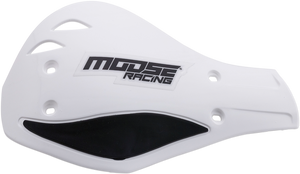 Handguards - Deflector - White/Black - Lutzka's Garage