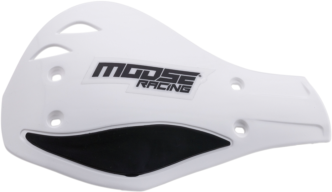 Handguards - Deflector - White/Black - Lutzka's Garage