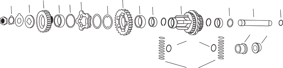 Snap Ring - Crank/Shaft 2nd Gear