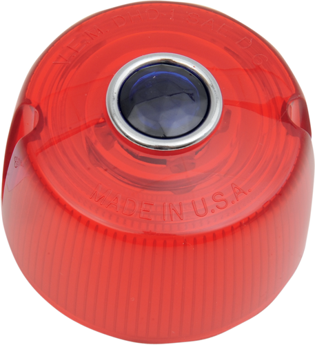 Turn Signal Lens - 73-84 FX - Red with Blue Dot