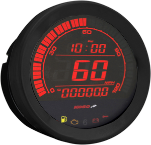 4" Speedometer - Black - Lutzka's Garage