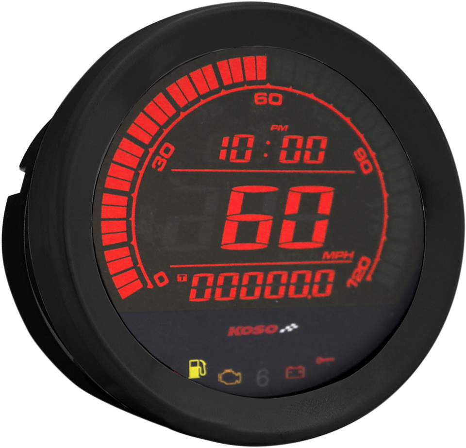 4" Speedometer - Black - Lutzka's Garage