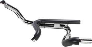 Powerport Dual Headpipes with Dual Bungs - Black - Lutzka's Garage